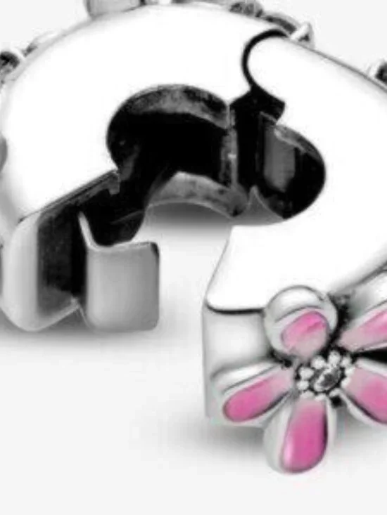 Pandora silver daisy clip-on charm - Picture 3 of 4